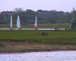 yachts sailing in Osney Meadow, Oxford