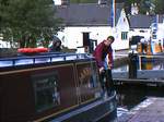 Stuart steers through Autherly stop lock.