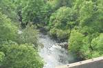 looking down on the river Dee