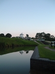 Foxton locks as evening draws 			in.