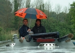 Matt and Stotty in the rain