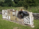 Lock sculpture on the Calden.