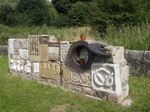 Lock sculpture on the Calden.